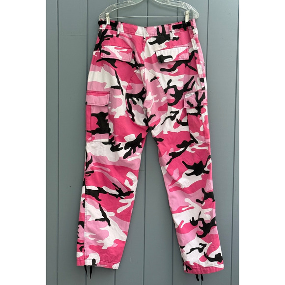 Military PINK Camouflage BDU Cargo Pants Army Fatigue Tactical Combat Camo Pants - Picture 1 of 11